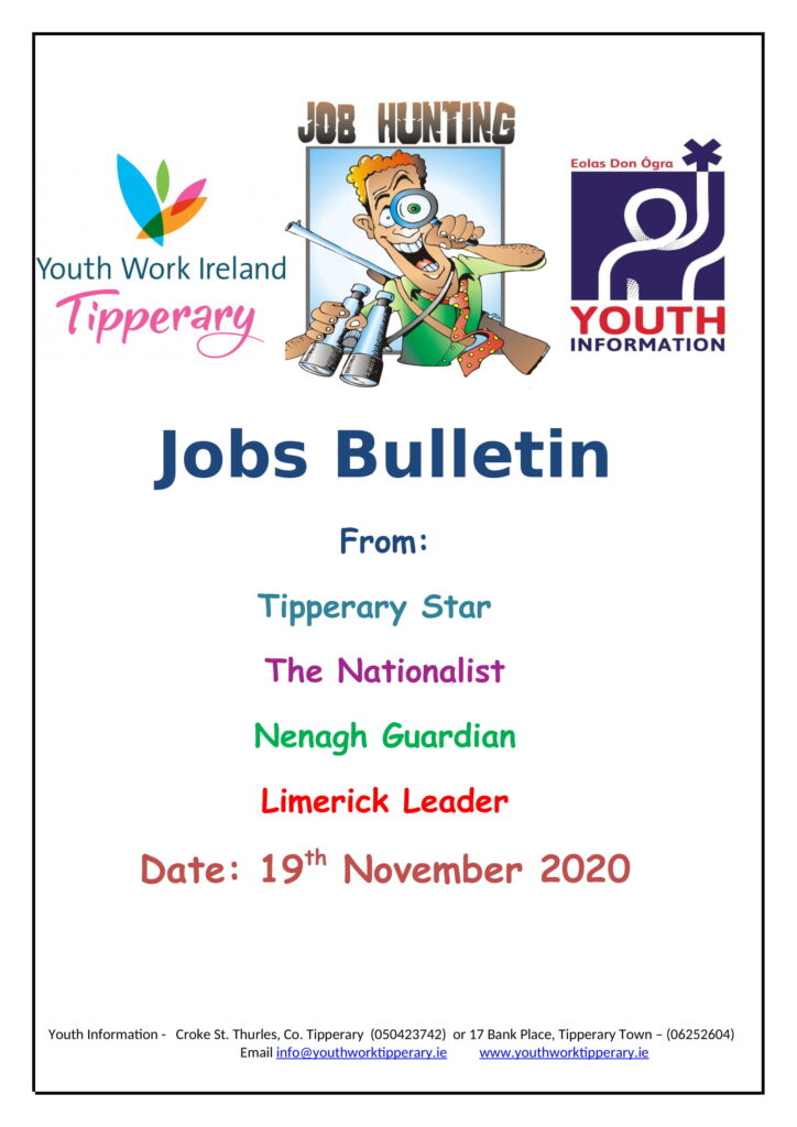 Jobs Bulletin 19th November