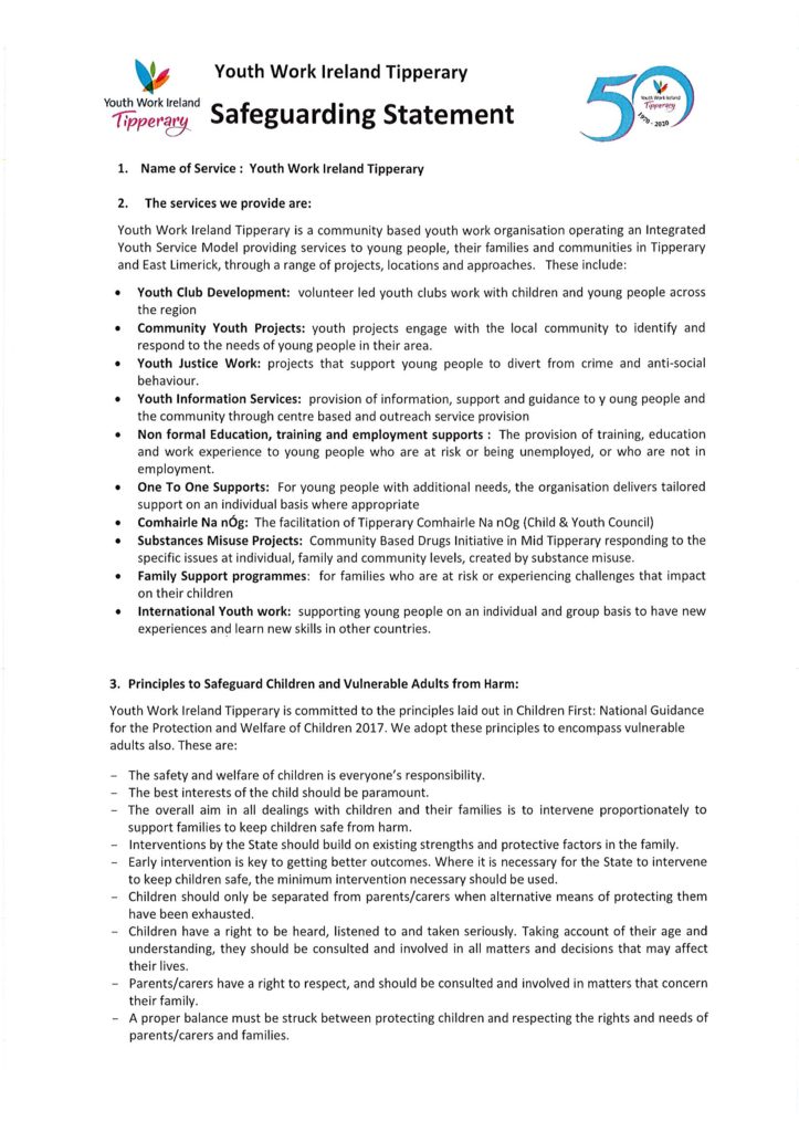 safeguarding-statement-youth-work-ireland-tipperary